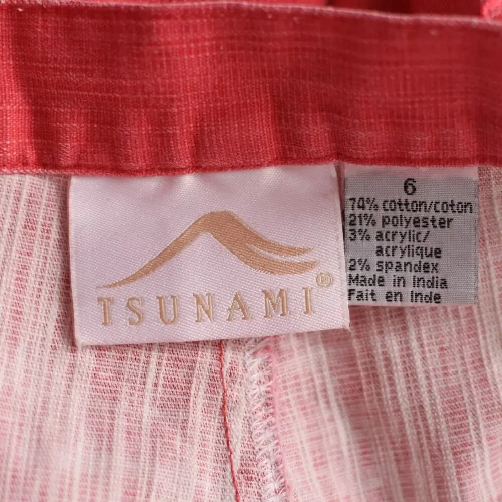 Y2K Pink High Waisted Shorts, Tsunami Women's Size 6